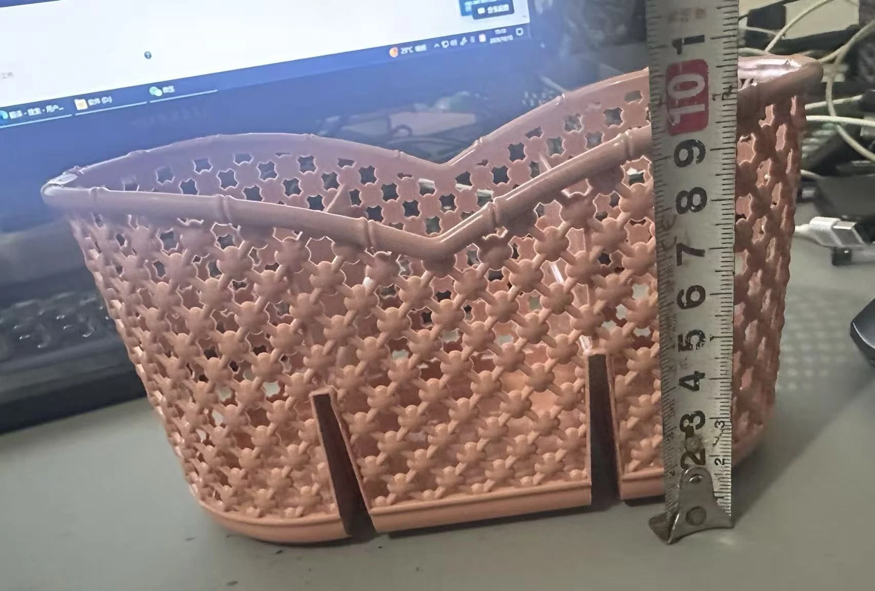 Heart Shaped Plastic Storage Basket