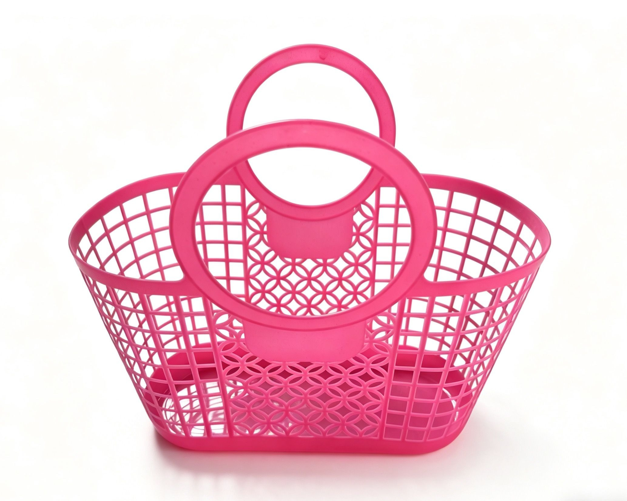Plastic basket with a handle，Shopping basket，Plastic basket