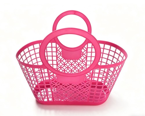 Plastic basket with a handle，Shopping basket，Plastic basket